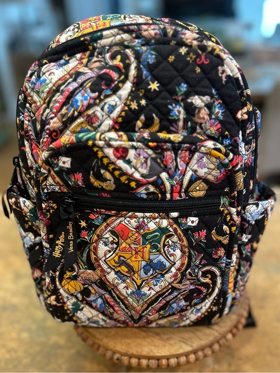 Vera Bradley Handbags - Vera Bradley Harry Potter “Friends at Hogwarts” Black Quilted Backpack